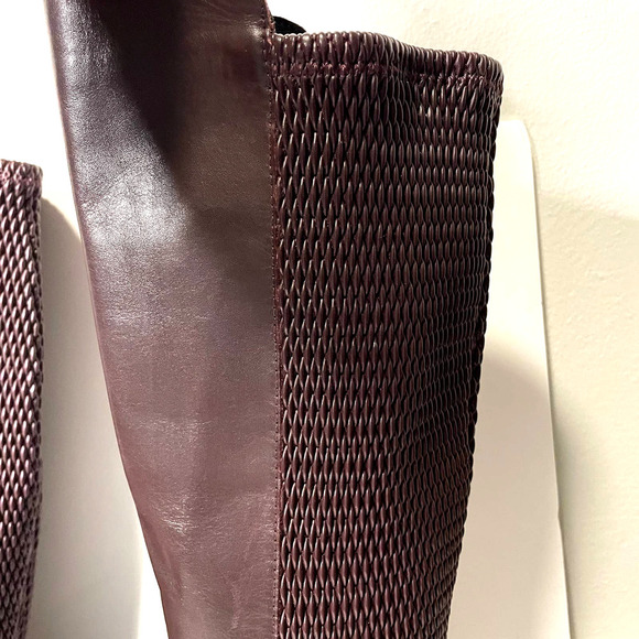 Sudini Fabiana Riding Leather Boot Burgundy Color New without Box size 6 - Picture 13 of 15